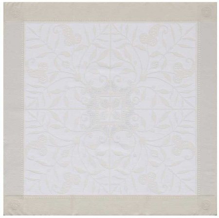 4 serviettes de table Vene­zia ivoire 58×58 cm Le Jacquard Français