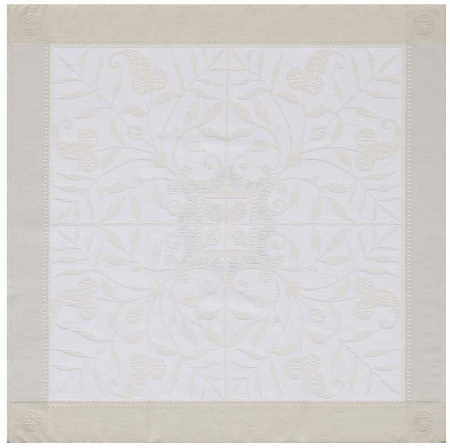 4 serviettes de table Vene­zia ivoire 58×58 cm Le Jacquard Français