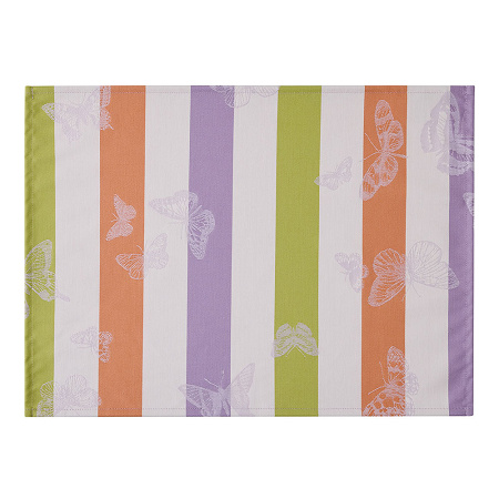 4 Sets de table Bal des Papillons Lilas 50×36 cm Le Jacquard Français
