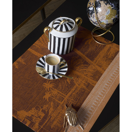 4 sets de table Croi­sière sur le Nil Désert 50×36 cm Le Jacquard Français