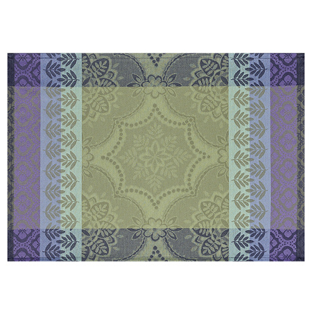4 sets de table enduits Bastide olive 52×38 cm Le Jacquard Français