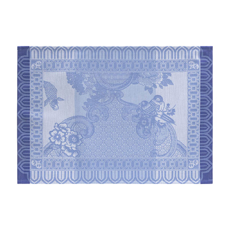 4 sets de table enduits Prome­nade Impé­riale Lapis 50×36 cm Le Jacquard Français