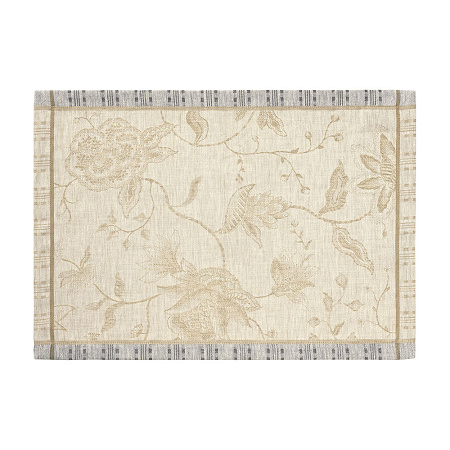 4 sets de table Eté Indien Noix 50×36 cm Le Jacquard Français
