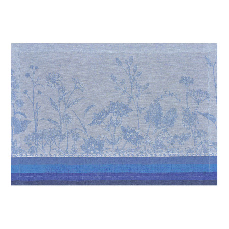 4 sets de table Instant Buco­lique Bleuet 50×36 cm Le Jacquard Français