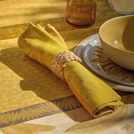 4 sets de table Sinha­râja Fauve 50×36 cm Le Jacquard Français