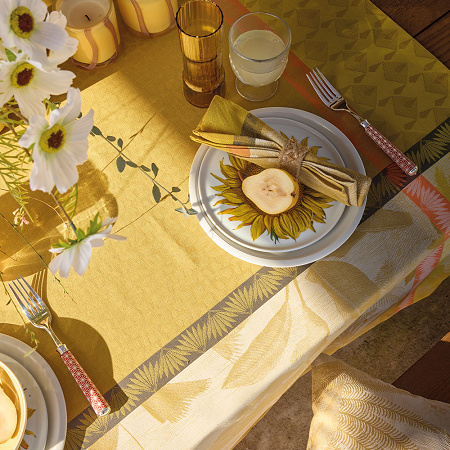 4 sets de table Sinha­râja Fauve 50×36 cm Le Jacquard Français
