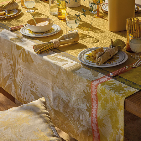4 sets de table Sinha­râja Fauve 50×36 cm Le Jacquard Français