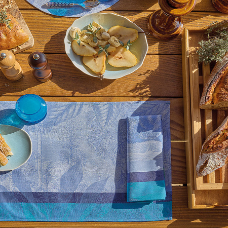 4 sets de table Sinha­râja Océan 50×36 cm Le Jacquard Français