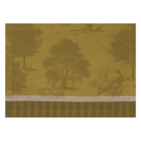 4 sets de table Souve­raine Or 50×36 cm Le Jacquard Français