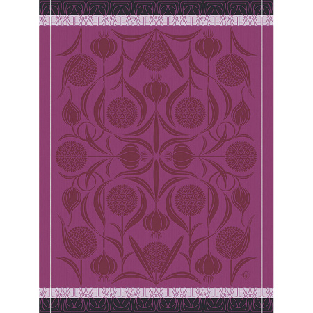 4 Torchons Ail Rose 60×80 cm Le Jacquard Français