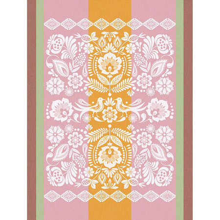 4 Torchons Amour Sorbet 60×80 cm Le Jacquard Français
