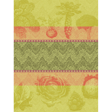 4 Torchons Jardin des Choux Brocoli 60×80 cm Le Jacquard Français