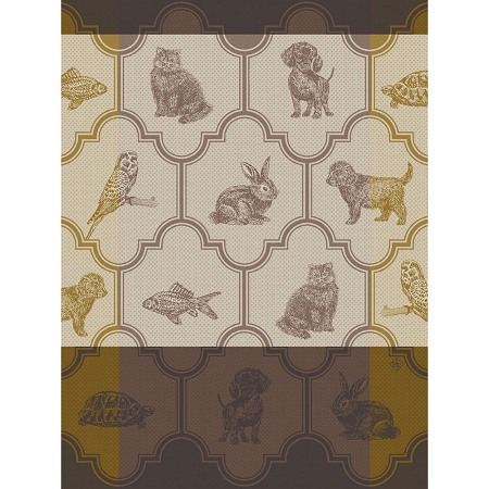 4 Torchons Nos Acolytes Tortue 60×80 cm Le Jacquard Français