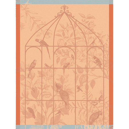 4 Torchons Sonate rouge-gorge 60×80 cm Le Jacquard Français