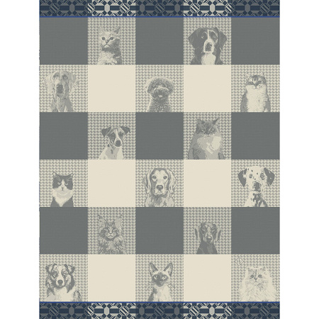 4 Torchons Truffes Char­treux 60×80 cm Le Jacquard Français