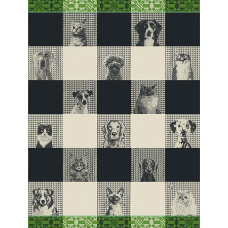 4 Torchons Truffes Dalma­tien 60×80 cm Le Jacquard Français