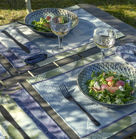 Chemin de table Arrière-Pays Cassis 50×150 cm Le Jacquard Français