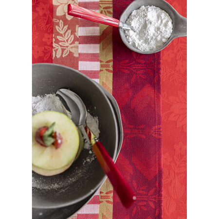 Chemin de table Gipsy Rubis 50×150 cm Le Jacquard Français