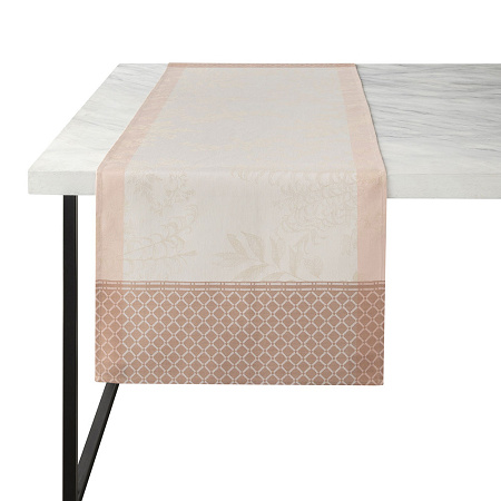 Chemin de table Jardin d’Eden Chair 50×150 cm Le Jacquard Français