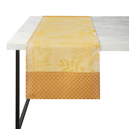 Chemin de table Jardin d’Eden Pollen 50×150 cm Le Jacquard Français