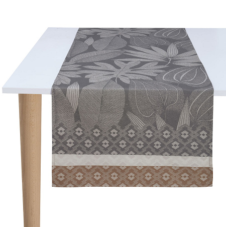 Chemin de table Nature Sauvage Eléphant 50×150 cm Le Jacquard Français