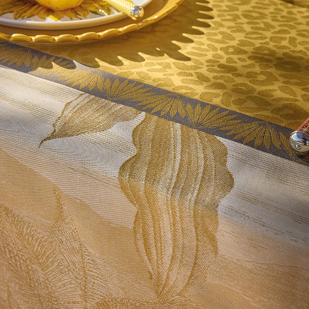 Chemin de table Sinha­râja Fauve 50×150 cm Le Jacquard Français