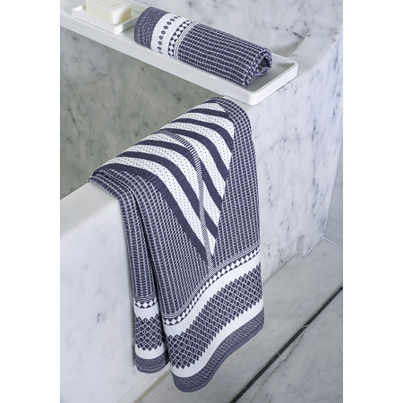 Drap de bain Bath Club Ecume Marine 90×150 cm Le Jacquard Français