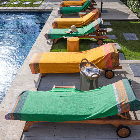 Drap de plage Carioca Sol 100×200 cm Le Jacquard Français