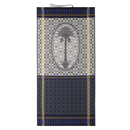 Drap de plage Palme­raie Oasis 100×200 cm Le Jacquard Français