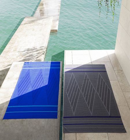 Drap de plage Sand Club Régate Lac 100×200 cm Le Jacquard Français