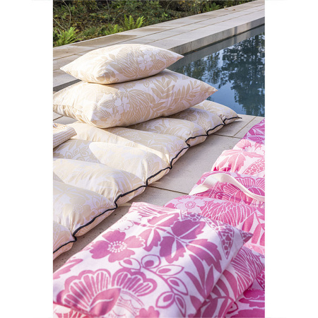 Mate­las bain de soleil Barbade Grena­dine 60×190 cm Le Jacquard Français