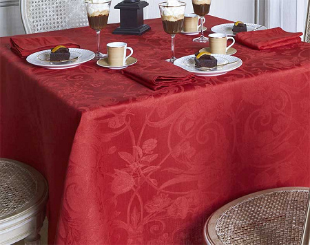 Nappe ronde tivoli velours 175 cm Le Jacquard Français