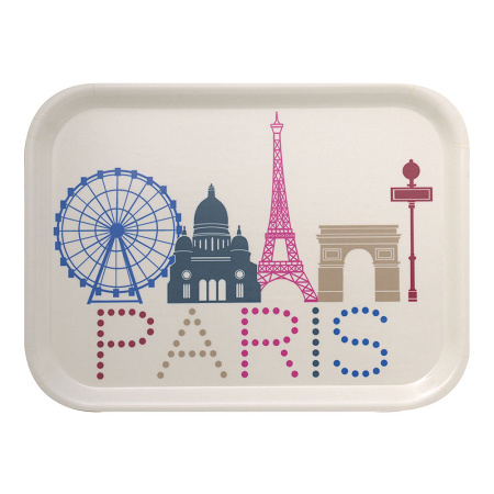 Plateau Paris Lumière Multi­co­lore 27×20 cm Le Jacquard Français