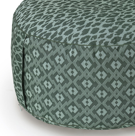 Pouf Nature Sauvage Croco­dile 50×30 cm Le Jacquard Français