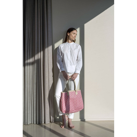 Sac Shop­ping Picto Rose Taille Unique Le Jacquard Français