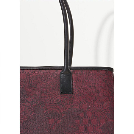 Sac Shop­ping Pivoine Bordeaux Taille Unique Le Jacquard Français