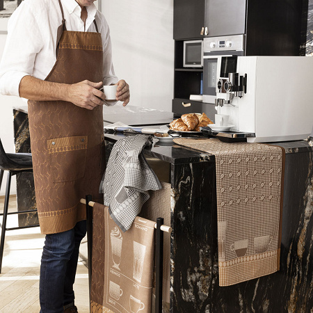 Tablier Barista Mocca­cino 80×96 cm Le Jacquard Français
