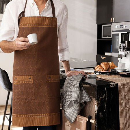 Tablier Barista Mocca­cino 80×96 cm Le Jacquard Français