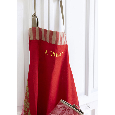 Tablier Gipsy Rubis 90×96 cm Le Jacquard Français
