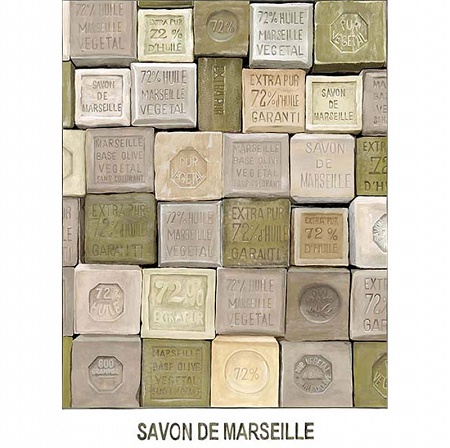 3 Torchons Savons de Marseille 50×75 cm L’En­so­leillade