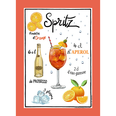 3 Torchons Spritz 50×75 cm L’En­so­leillade