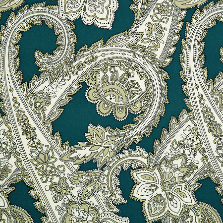 Tissu Kargil Bleu Cypris 180 cm Les Olivades