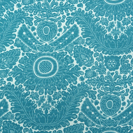 Tissu Mondra­gon Bleu Turquoise en 180 cm de large Les Olivades