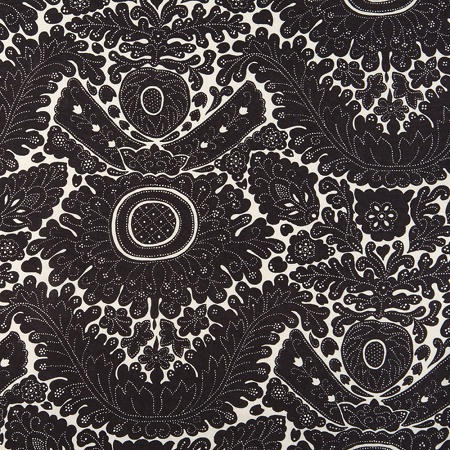 Tissu Mondra­gon Noir Puce en 180 cm de large Les Olivades