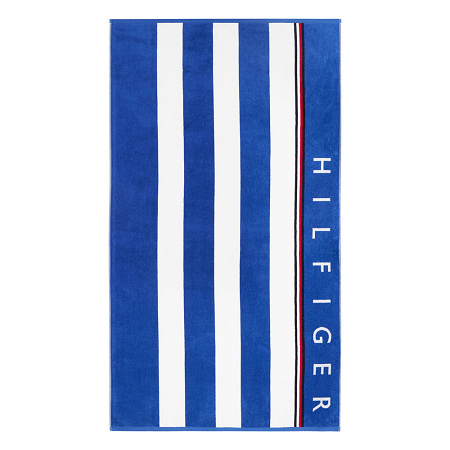 Drap de plage Bico­lore Stripes Abyss 90×160 cm Tommy Hilfi­ger