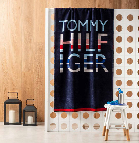 Drap de plage Island Navy 90×180 cm Tommy Hilfi­ger