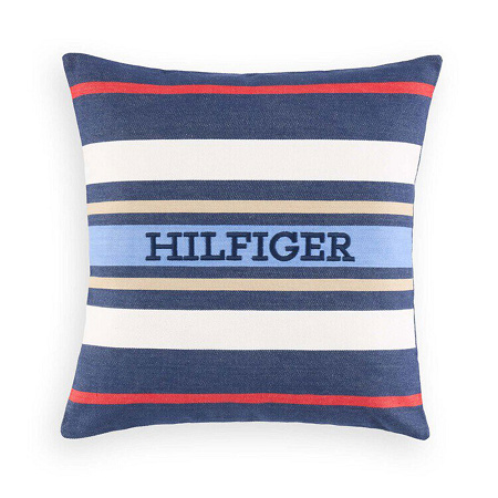Housse de cous­sin Clas­sic Stripes Navy 40×40 cm Tommy Hilfi­ger