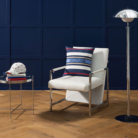 Housse de cous­sin Clas­sic Stripes Navy 40×40 cm Tommy Hilfi­ger