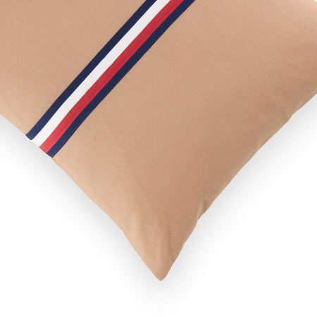 Housse de cous­sin TH Ribbon Coffee 40×40 cm Tommy Hilfi­ger