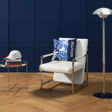 Housse de cous­sin Tropi­cal Escape Navy 40×40 cm Tommy Hilfi­ger